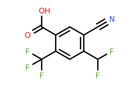 1807031-59-9 | 5-Cyano-4-difluoromethyl-2-(trifluoromethyl)benzoic acid