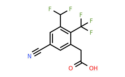 1807031-64-6 | 5-Cyano-3-difluoromethyl-2-(trifluoromethyl)phenylacetic acid