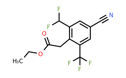 1807031-67-9 | Ethyl 4-cyano-2-difluoromethyl-6-(trifluoromethyl)phenylacetate