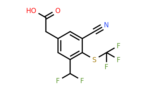 1807031-75-9 | 3-Cyano-5-difluoromethyl-4-(trifluoromethylthio)phenylacetic acid