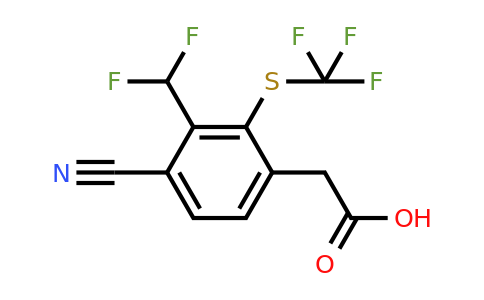 1807031-76-0 | 4-Cyano-3-difluoromethyl-2-(trifluoromethylthio)phenylacetic acid