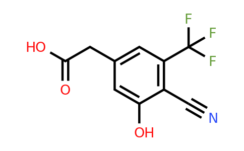 1807032-21-8 | 4-Cyano-3-hydroxy-5-(trifluoromethyl)phenylacetic acid