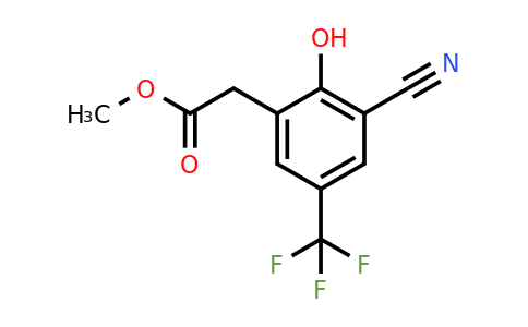 1807032-23-0 | Methyl 3-cyano-2-hydroxy-5-(trifluoromethyl)phenylacetate