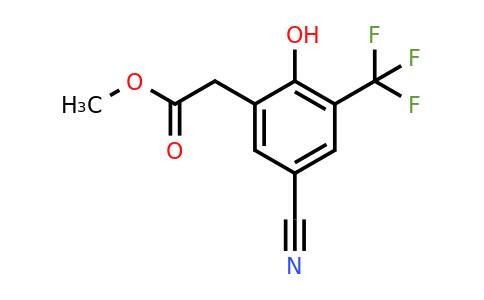 1807032-30-9 | Methyl 5-cyano-2-hydroxy-3-(trifluoromethyl)phenylacetate