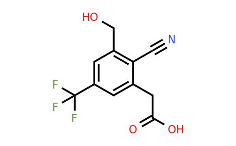 1807032-62-7 | 2-Cyano-3-hydroxymethyl-5-(trifluoromethyl)phenylacetic acid