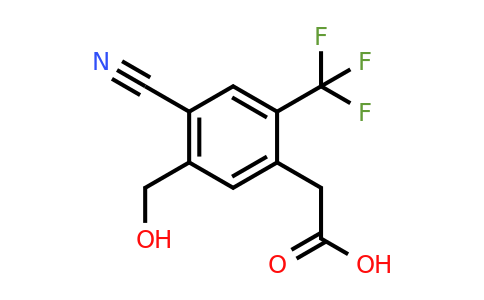 1807032-68-3 | 4-Cyano-5-hydroxymethyl-2-(trifluoromethyl)phenylacetic acid