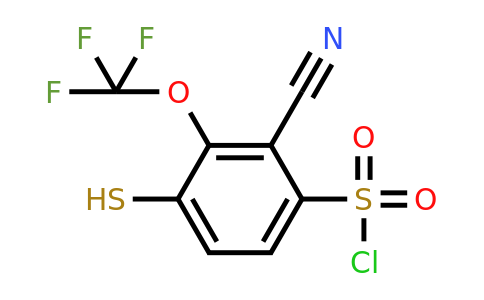1807032-83-2 | 2-Cyano-4-mercapto-3-(trifluoromethoxy)benzenesulfonylchloride