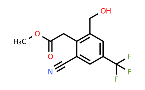 1807033-20-0 | Methyl 2-cyano-6-hydroxymethyl-4-(trifluoromethyl)phenylacetate