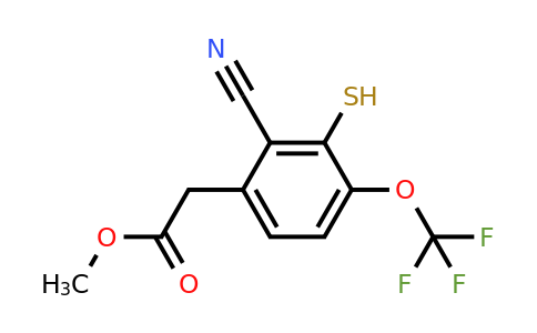 1807034-44-1 | Methyl 2-cyano-3-mercapto-4-(trifluoromethoxy)phenylacetate