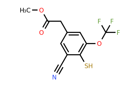 1807034-58-7 | Methyl 3-cyano-4-mercapto-5-(trifluoromethoxy)phenylacetate