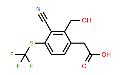 1807034-79-2 | 3-Cyano-2-hydroxymethyl-4-(trifluoromethylthio)phenylacetic acid