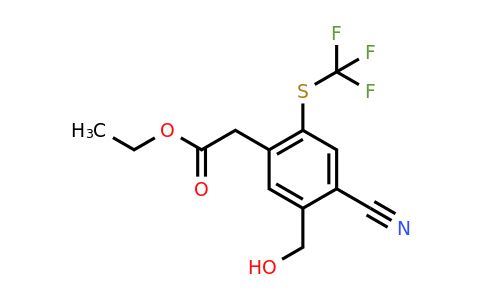 1807035-20-6 | Ethyl 4-cyano-5-hydroxymethyl-2-(trifluoromethylthio)phenylacetate