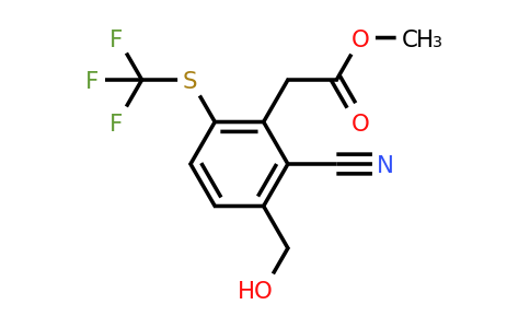 1807035-29-5 | Methyl 2-cyano-3-hydroxymethyl-6-(trifluoromethylthio)phenylacetate