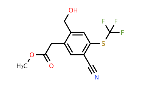 1807035-51-3 | Methyl 5-cyano-2-hydroxymethyl-4-(trifluoromethylthio)phenylacetate