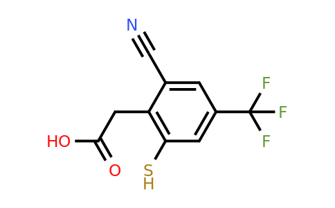 2-Cyano-6-mercapto-4-(trifluoromethyl)phenylacetic acid