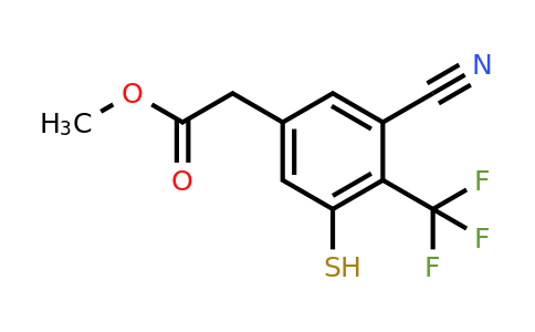 1807036-36-7 | Methyl 3-cyano-5-mercapto-4-(trifluoromethyl)phenylacetate