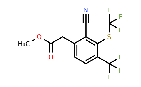 1807036-58-3 | Methyl 2-cyano-4-trifluoromethyl-3-(trifluoromethylthio)phenylacetate