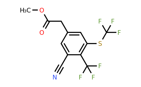 1807036-66-3 | Methyl 3-cyano-4-trifluoromethyl-5-(trifluoromethylthio)phenylacetate