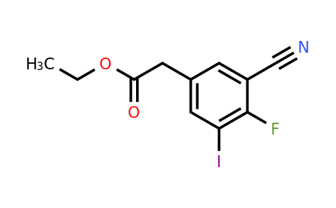 1807037-26-8 | Ethyl 3-cyano-4-fluoro-5-iodophenylacetate