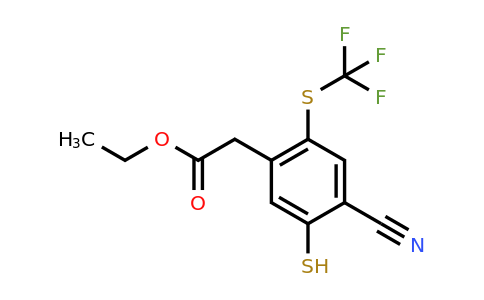 1807038-53-4 | Ethyl 4-cyano-5-mercapto-2-(trifluoromethylthio)phenylacetate