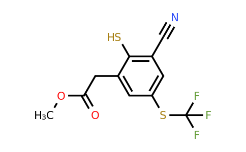 1807038-80-7 | Methyl 3-cyano-2-mercapto-5-(trifluoromethylthio)phenylacetate