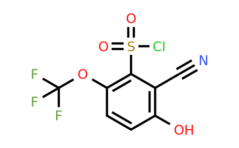 1807038-93-2 | 2-Cyano-3-hydroxy-6-(trifluoromethoxy)benzenesulfonylchloride