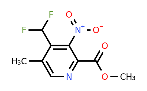 1807039-01-5 | Methyl 4-(difluoromethyl)-5-methyl-3-nitropyridine-2-carboxylate