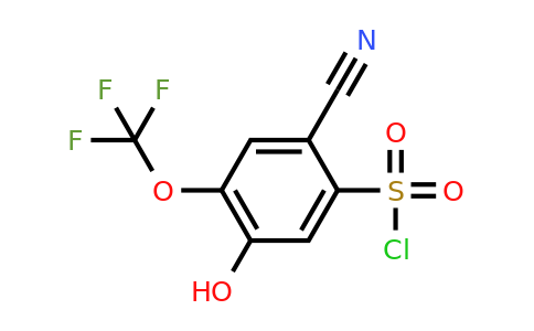 1807039-02-6 | 2-Cyano-5-hydroxy-4-(trifluoromethoxy)benzenesulfonylchloride