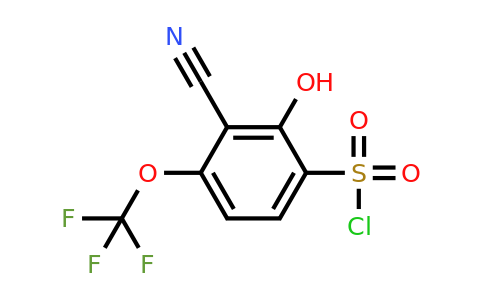 1807039-10-6 | 3-Cyano-2-hydroxy-4-(trifluoromethoxy)benzenesulfonylchloride