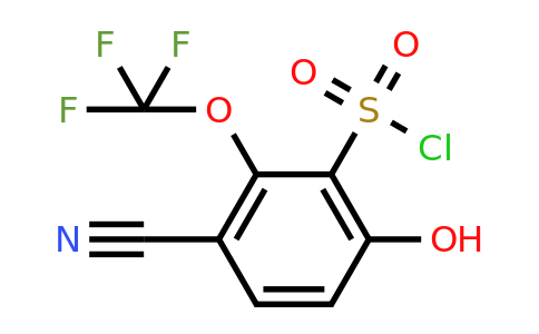1807039-17-3 | 3-Cyano-6-hydroxy-2-(trifluoromethoxy)benzenesulfonylchloride