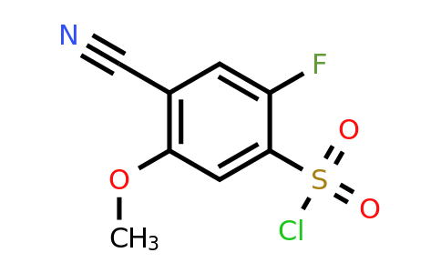 1807039-28-6 | 4-Cyano-2-fluoro-5-methoxybenzenesulfonylchloride