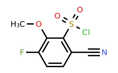 1807039-35-5 | 6-Cyano-3-fluoro-2-methoxybenzenesulfonylchloride