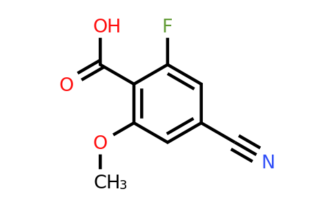 1807039-59-3 | 4-Cyano-2-fluoro-6-methoxybenzoic acid