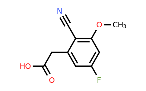 1807040-22-7 | 2-Cyano-5-fluoro-3-methoxyphenylacetic acid