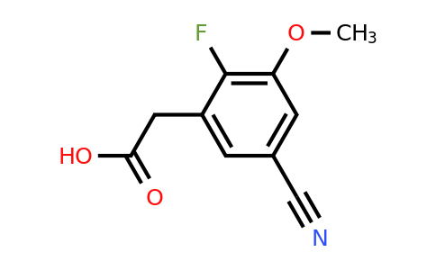 1807040-27-2 | 5-Cyano-2-fluoro-3-methoxyphenylacetic acid