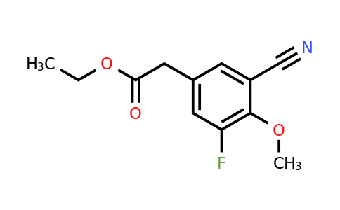 1807040-32-9 | Ethyl 3-cyano-5-fluoro-4-methoxyphenylacetate