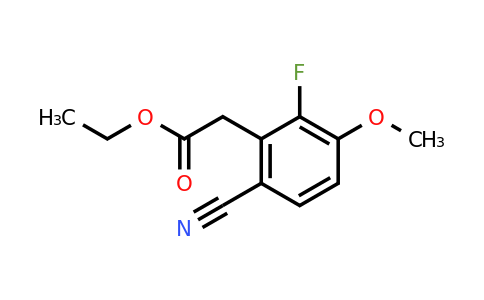 1807040-38-5 | Ethyl 6-cyano-2-fluoro-3-methoxyphenylacetate