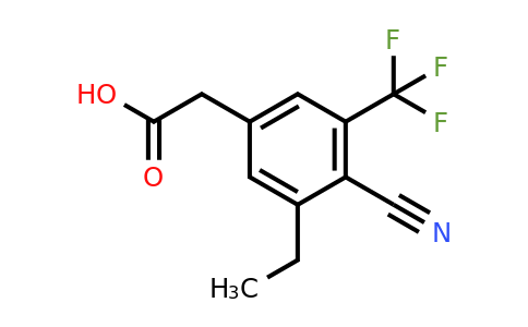 1807040-54-5 | 4-Cyano-3-ethyl-5-(trifluoromethyl)phenylacetic acid