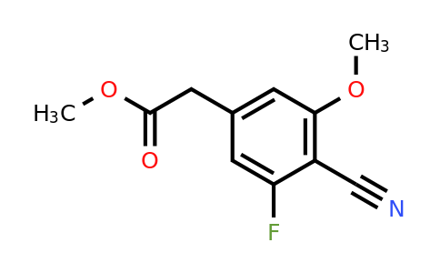 1807040-55-6 | Methyl 4-cyano-3-fluoro-5-methoxyphenylacetate