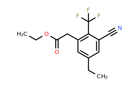 1807040-63-6 | Ethyl 3-cyano-5-ethyl-2-(trifluoromethyl)phenylacetate