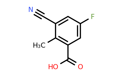 1807040-71-6 | 3-Cyano-5-fluoro-2-methylbenzoic acid