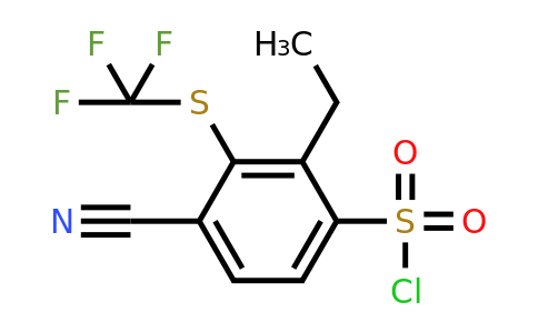 1807040-81-8 | 4-Cyano-2-ethyl-3-(trifluoromethylthio)benzenesulfonylchloride
