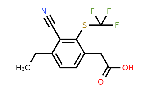 1807041-34-4 | 3-Cyano-4-ethyl-2-(trifluoromethylthio)phenylacetic acid