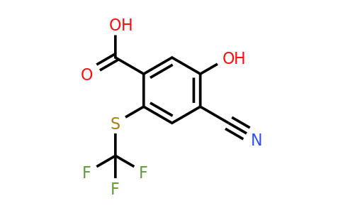 1807041-69-5 | 4-Cyano-5-hydroxy-2-(trifluoromethylthio)benzoic acid