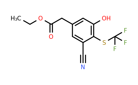 1807041-87-7 | Ethyl 3-cyano-5-hydroxy-4-(trifluoromethylthio)phenylacetate
