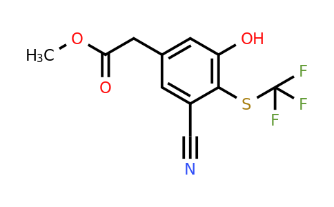 1807041-94-6 | Methyl 3-cyano-5-hydroxy-4-(trifluoromethylthio)phenylacetate