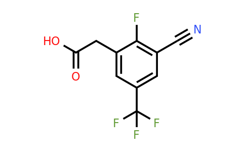 1807042-65-4 | 3-Cyano-2-fluoro-5-(trifluoromethyl)phenylacetic acid
