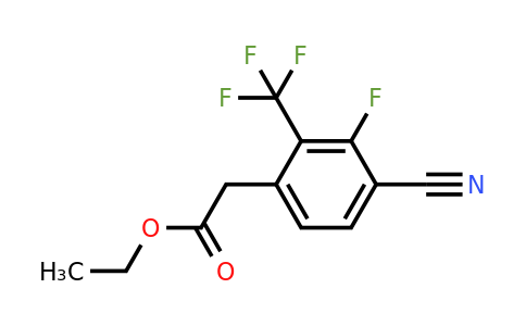 1807042-89-2 | Ethyl 4-cyano-3-fluoro-2-(trifluoromethyl)phenylacetate
