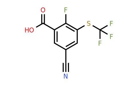 1807043-41-9 | 5-Cyano-2-fluoro-3-(trifluoromethylthio)benzoic acid