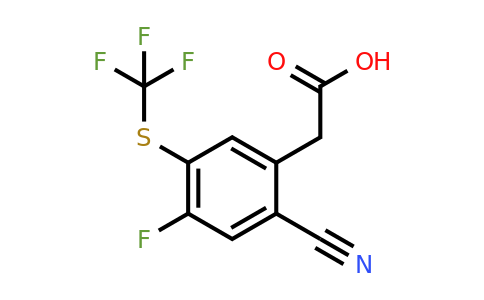 1807043-65-7 | 2-Cyano-4-fluoro-5-(trifluoromethylthio)phenylacetic acid
